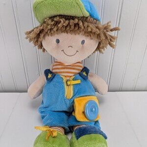 Demdaco Nat and Jules Plush Conner Dress Me Doll Stuffed Learning Toy 15"